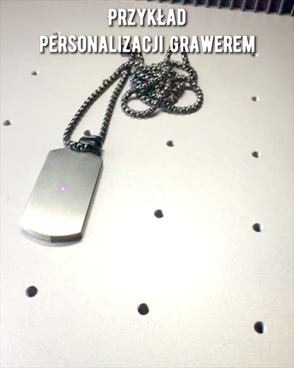 Pánsky náhrdelník Elegantná sila - personalizácia gravírovaním na darček
