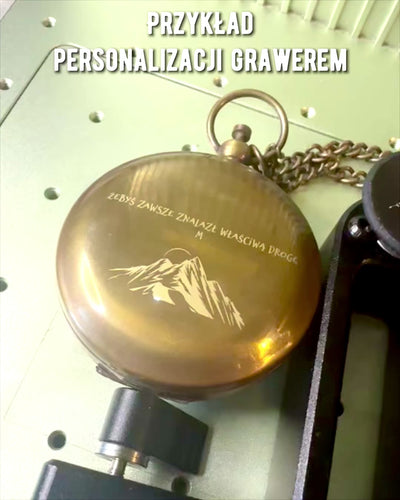 Kompas Nawigacyjny Podróżnika z grawerem, personalizacja – Rękodzieło Indyjskich Rzemieślników