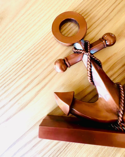 Dekoratívna kotva z hliníka - Elegantná dekorácia s možnosťou gravírovania - 3 farebné varianty