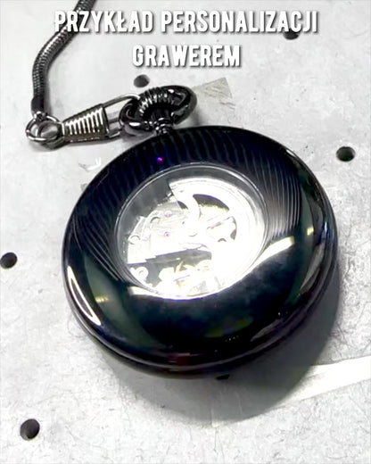 Mechanické vreckové hodinky s viditeľným mechanizmom – Možnosť personalizácie