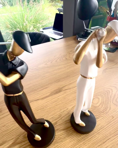 Figurka golfisty „Swing Elegance”, 24 cm wysokości, dekoracyjna z możliwością graweru na prezent