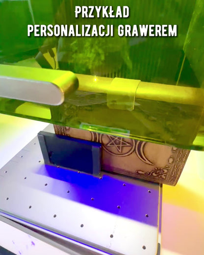 Prémiový Denník, Antický vzor, Kožený Zápisník "Magická Kronika" 200 strán, 2 varianty na výber, personalizácia gravírovaním