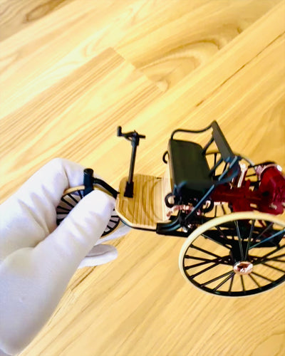 Retro Trojkolka Benz Patent-Motorwagen - Zberateľský model, personalizácia gravírovaním na darček