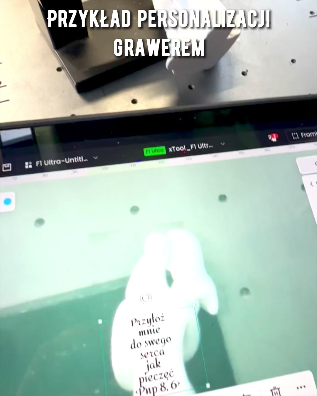 Elegancki Związek - Mała Figurka Dekoracyjna z Opcją Grawerowania - kolor biały