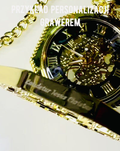 Exkluzívne Vreckové Hodinky v Steampunk Štýle s Viditeľným Mechanizmom na Ciferníku - Klasická Elegancia