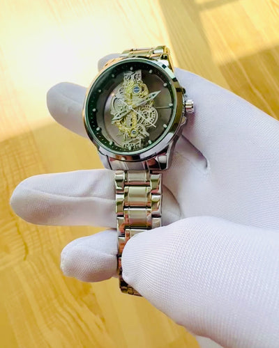 Elegantné pánske hodinky KIMSDUN Prestige Transparentný Mechanizmus a Športová Elegancia, možnosť personalizácie gravírovaním