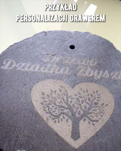 Podložka pod kávu, čaj z prírodného kameňa s personalizovaným gravírovaním – Štvorec, kruh, šesťuholník, 10 cm