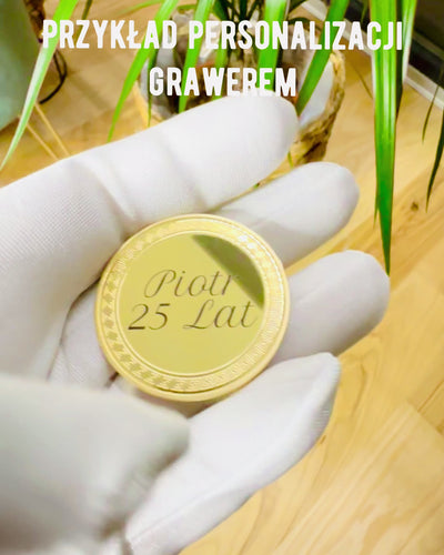 Prázdna Minca Výzvy s Možnosťou Personalizácie Gravírovaním – Zberateľská, 40mm, štyri modely