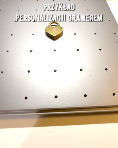 Miłosne Mini Kłódki Serce DeLuxe - Sada 2 zámkov s kľúčikmi, 6 variantov na výber, možnosť personalizácie gravírovaním na darček