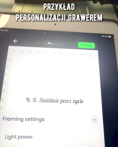 'Wolf' - Indické Mango Drevo s Možnosťou Gravírovania, hnedá s vyrezávaným vzorom