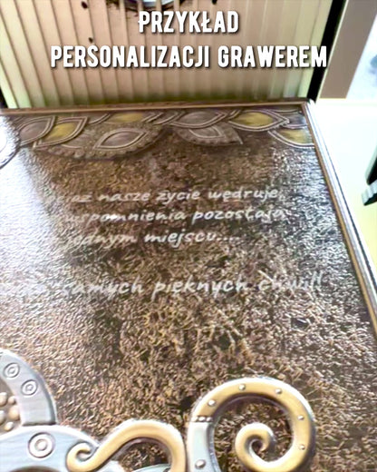 Artystyczny Notes, zápisník Maskarada - A5, personalizácia gravírovaním na darček