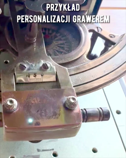 Sekstant Premium s Antickým Kompasom - možnosť personalizácie gravírovaním