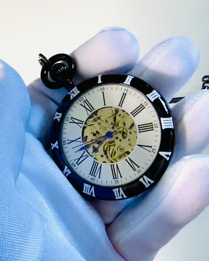 Mechanické vreckové hodinky s viditeľným mechanizmom – Možnosť personalizácie