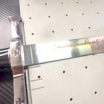 Oceľový rytiersky meč 84 cm v pošve - replika SW-114 s možnosťou personalizácie gravírovaním