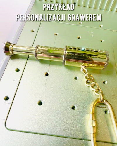 Vreckový ďalekohľad "Zlaté Dobrodružstvo" - prívesok s možnosťou personalizácie