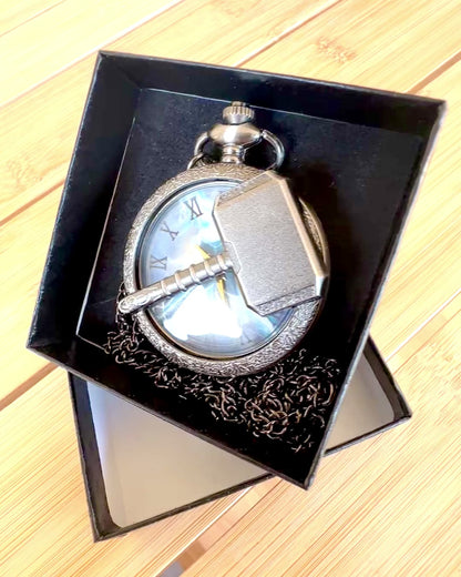 Młot Czasu - Vreckové hodinky, možnosť personalizácie gravírovaním ako darček