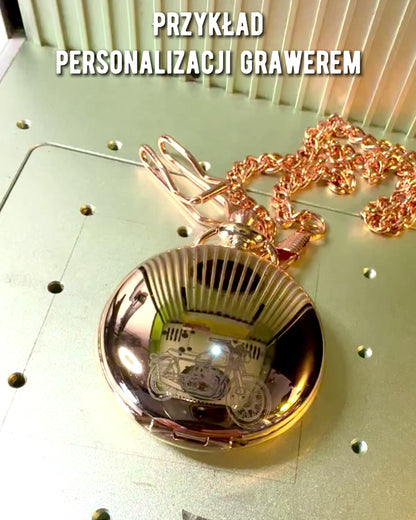 Vreckové hodinky v klasickom štýle – Ružové zlato, vintage elegancia