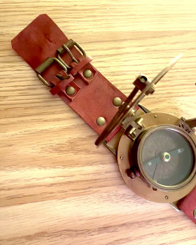 Slnečné hodinky "Antický kompas", náramkové hodinky s kompasom, možnosť personalizácie gravírovaním