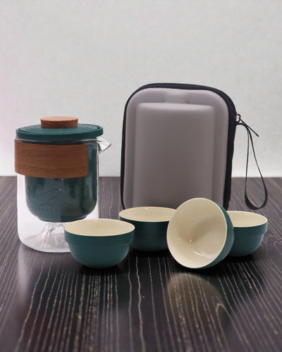 Horská výprava – turistická čajová súprava so 4 šálkami