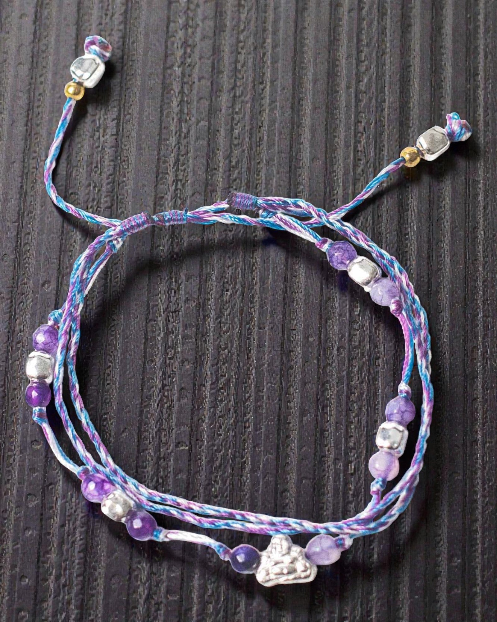 Chrámový šnúrkový náramok Lucky Karma – Ochrana a šťastie