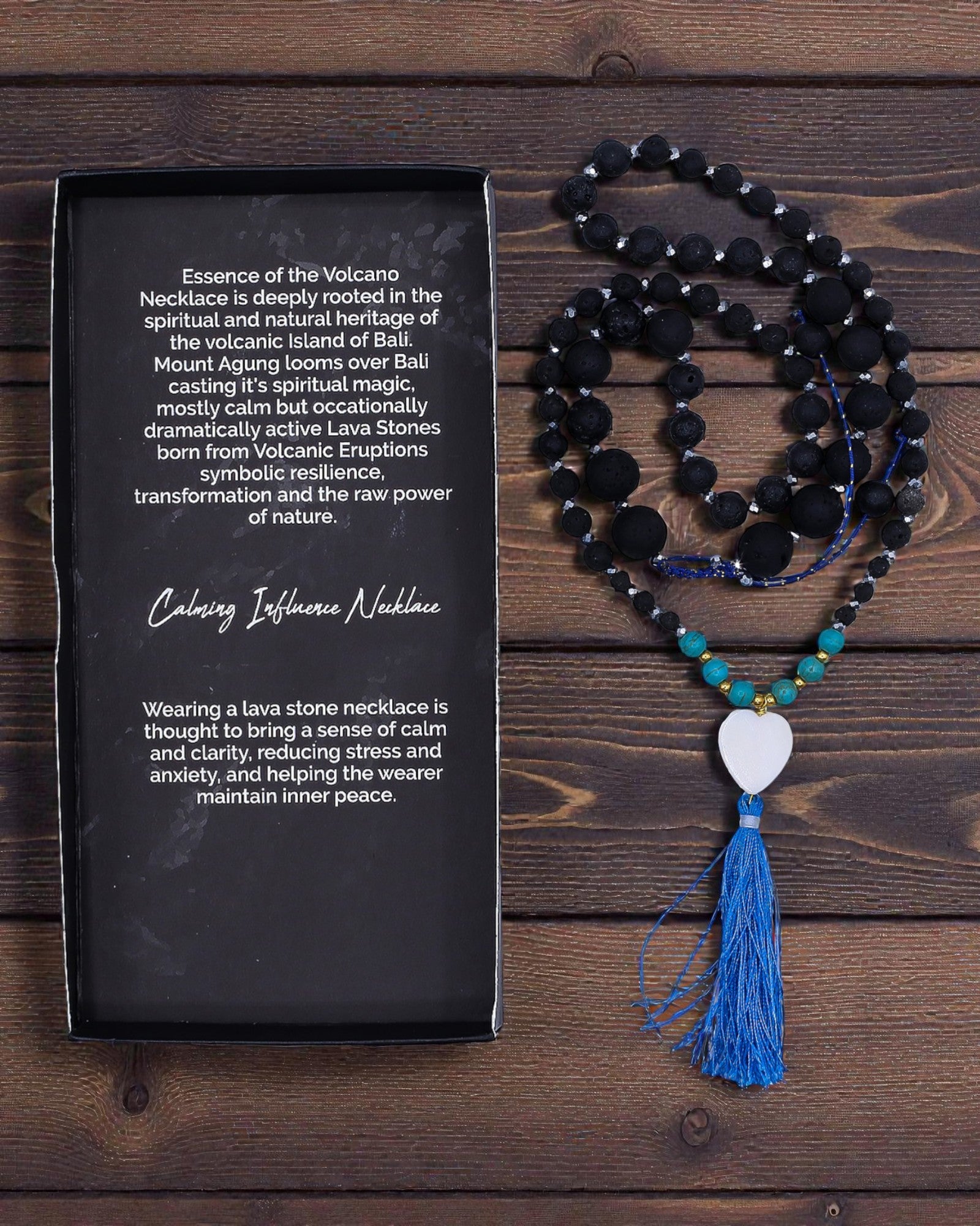 Náhrdelník Podstata sopky – upokojujúci vplyv