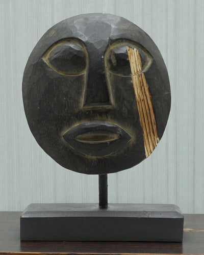 Timorská maska Strážca predkov 27x20 cm – čierna