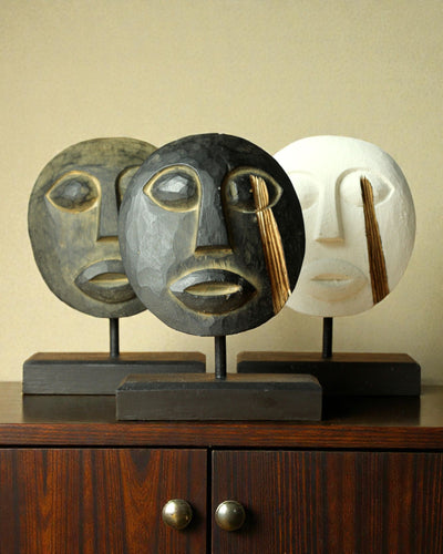 Timorská maska Strážca predkov 27x20 cm – Antická